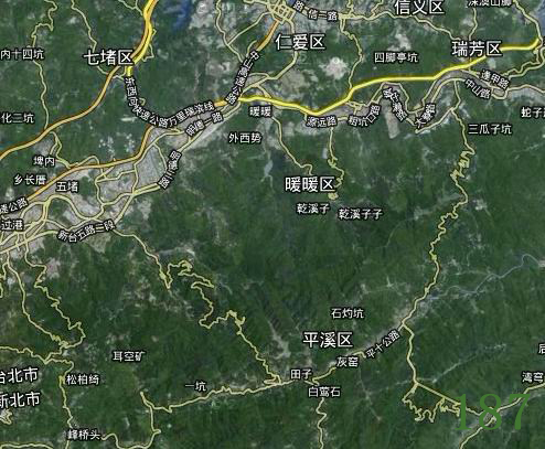 台湾省基隆市龙脉